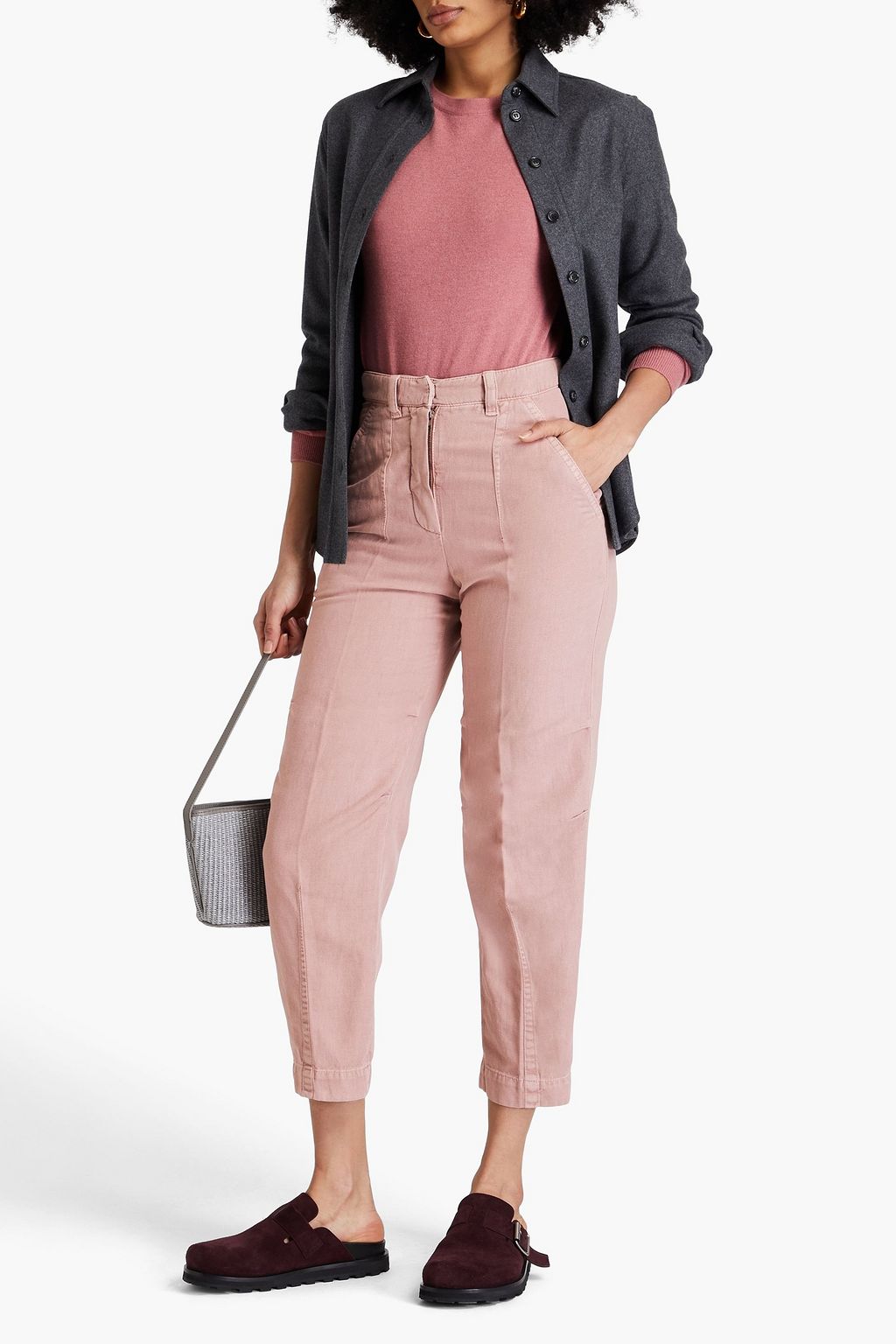 BRUNELLO CUCINELLI Hoch sitzende Karottenjeans