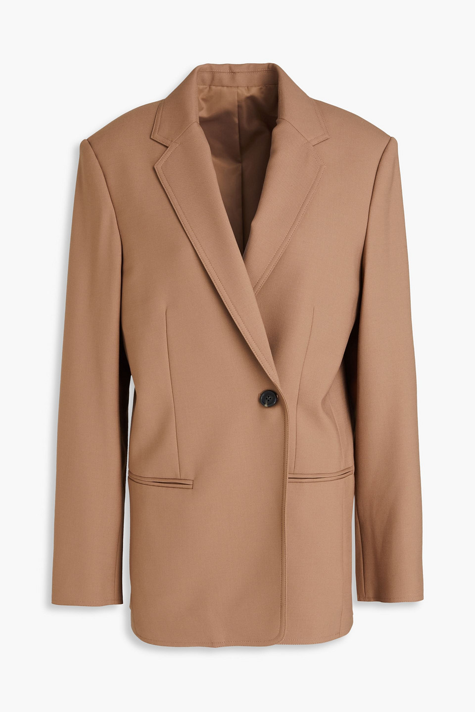 Helmut Lang Notched-lapels Tailored Blazer In Hellbraun