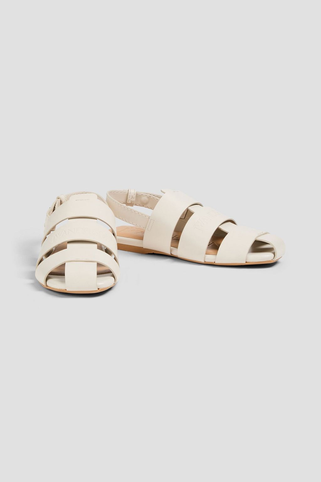 JW ANDERSON صندل من الجلد بحزام خلفي