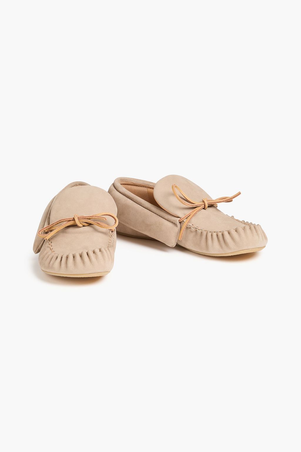 JW ANDERSON حذاء لوفر مصنوع من جلد النوبوك