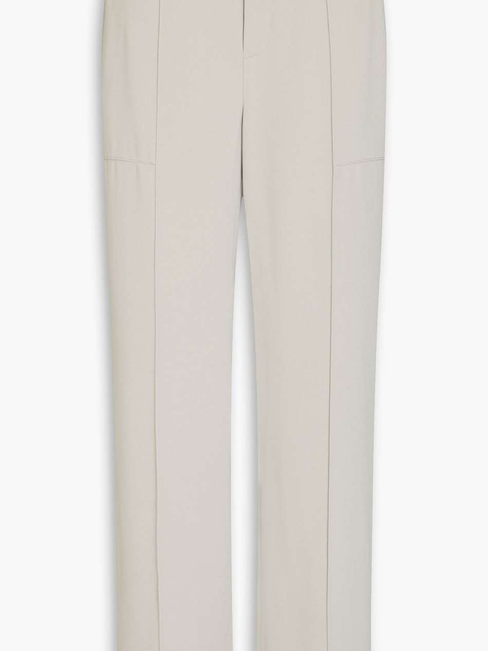 crepe straight-leg pants