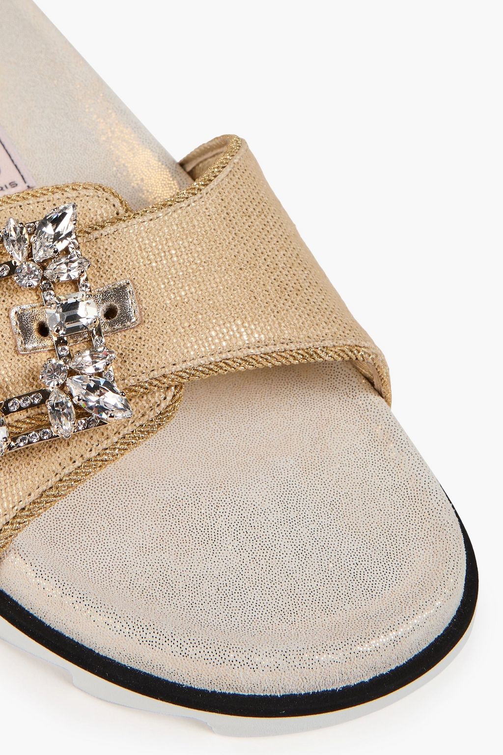 ROGER VIVIER リネン サンダル メタリック