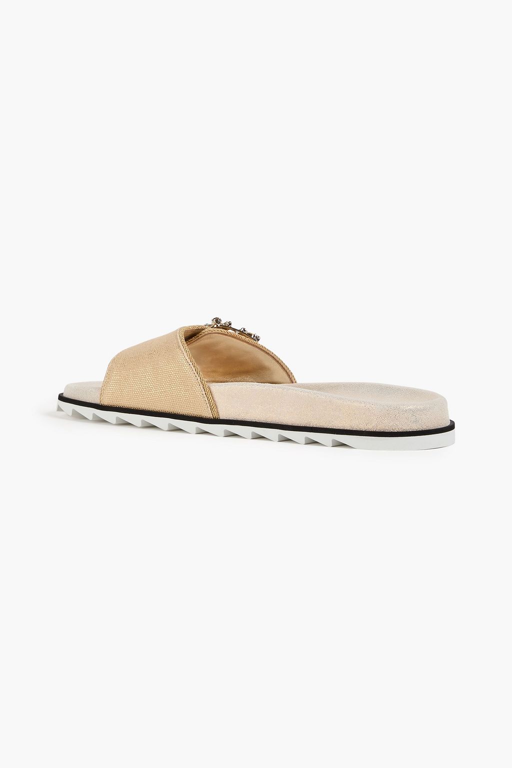 ROGER VIVIER リネン サンダル メタリック
