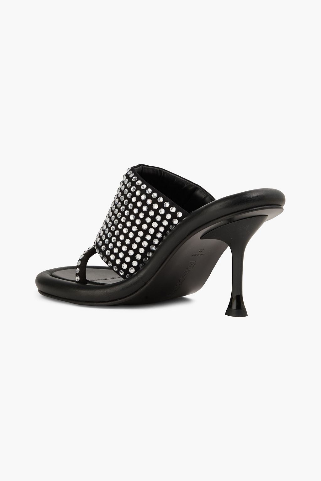 JW ANDERSON Fala Bumper スエード ミュール クリスタル付き