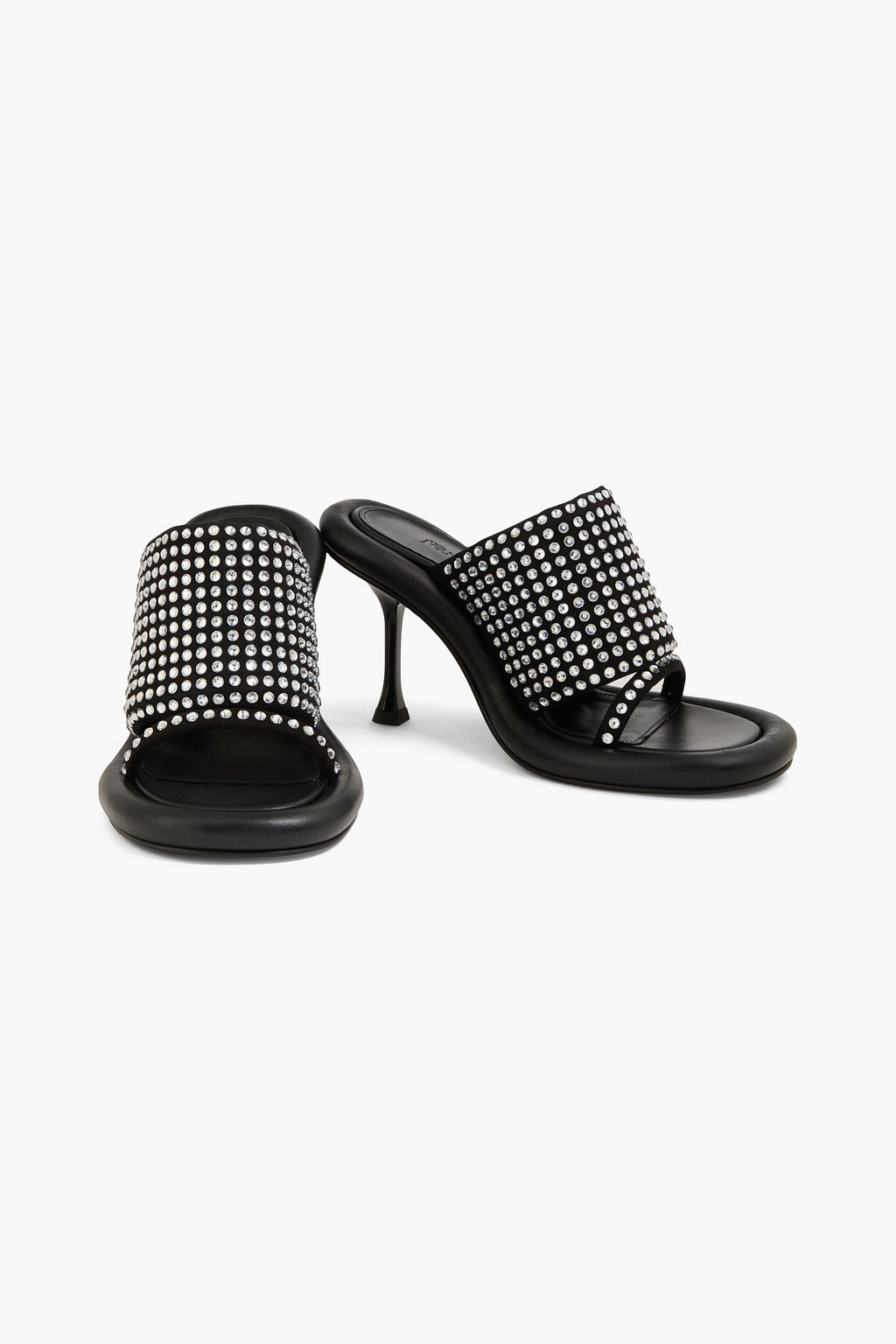 JW ANDERSON Fala Bumper スエード ミュール クリスタル付き