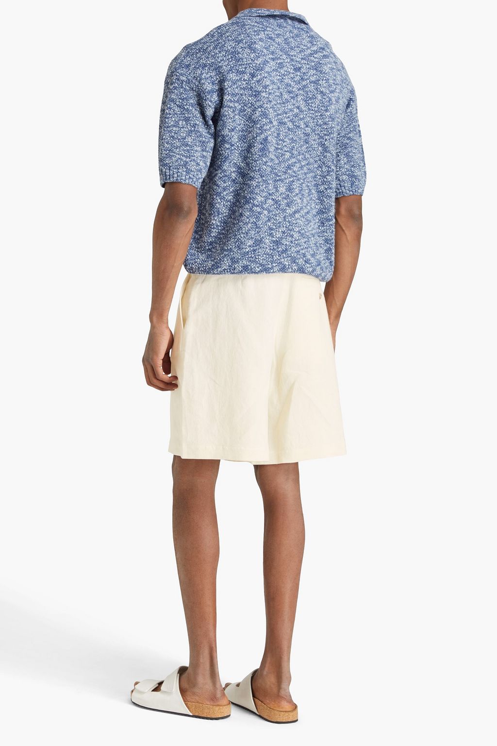 JW ANDERSON Cotton and linen-blend chino shorts