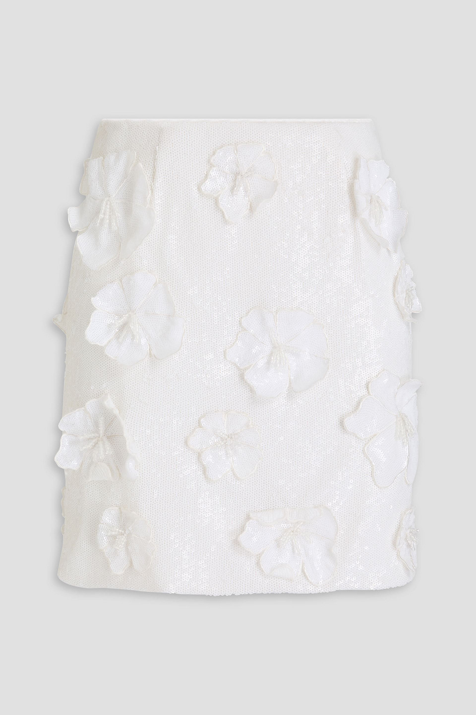 rotate birger christensen - embellished tulle mini skirt - white - de 36