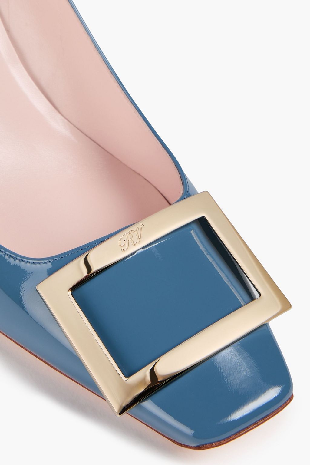 ROGER VIVIER Belle Vivier Trompette buckle-embellished patent-leather pumps