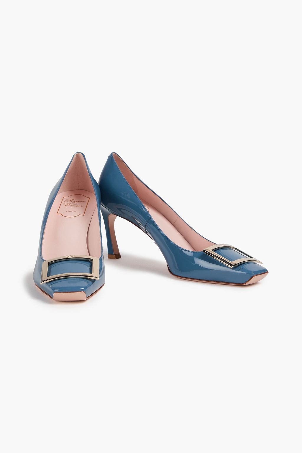ROGER VIVIER Belle Vivier Trompette buckle-embellished patent-leather pumps