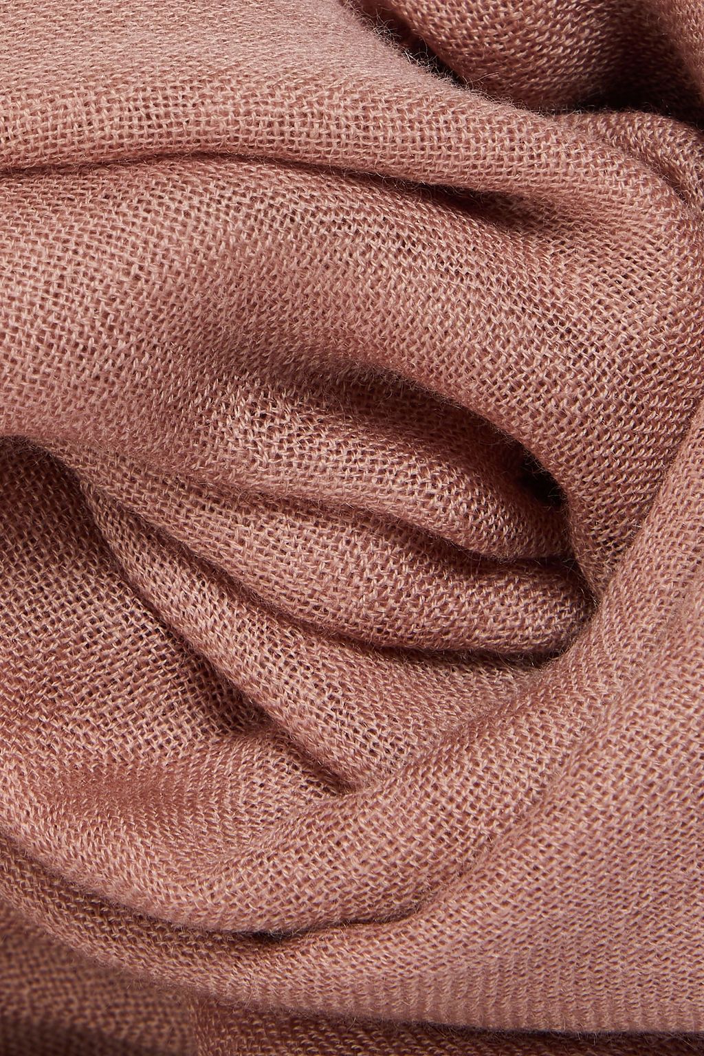 BRUNELLO CUCINELLI Frayed cashmere and silk-blend scarf