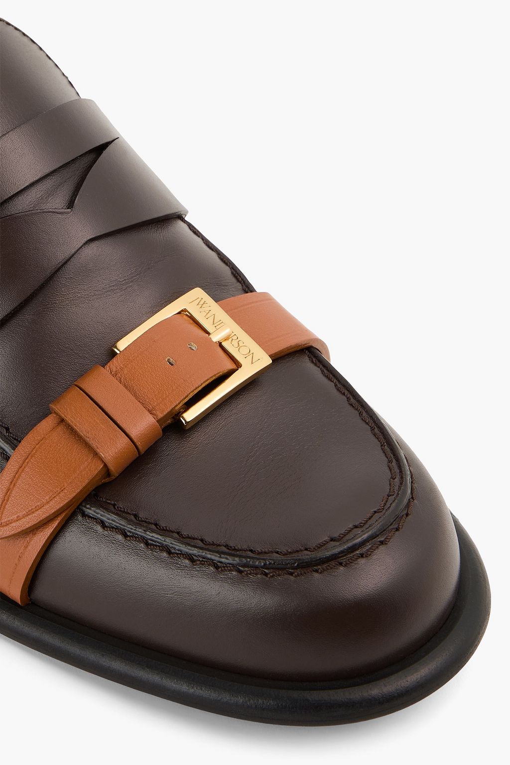 JW ANDERSON Buckled leather loafers