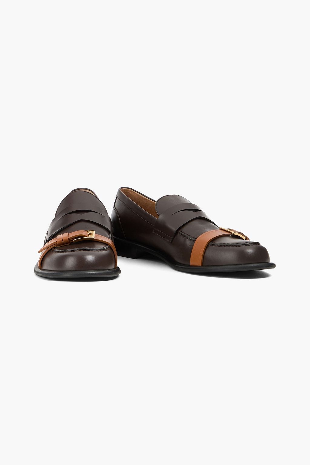 JW ANDERSON Buckled leather loafers