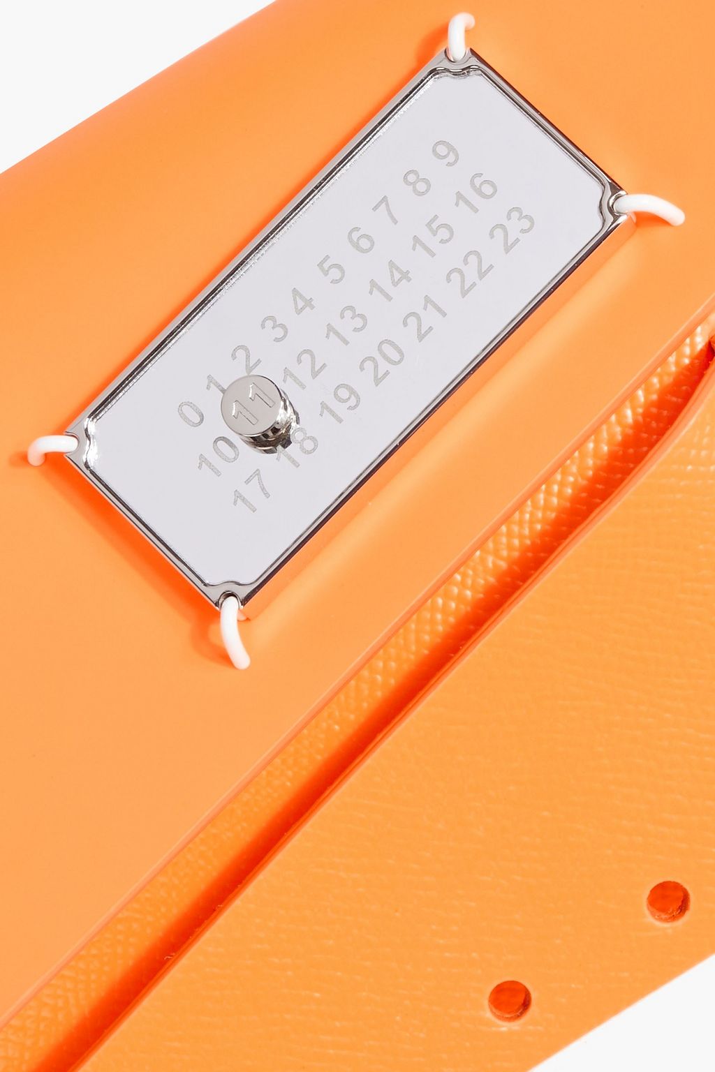 MAISON MARGIELA Snatched neon smooth and textured-leather shoulder bag