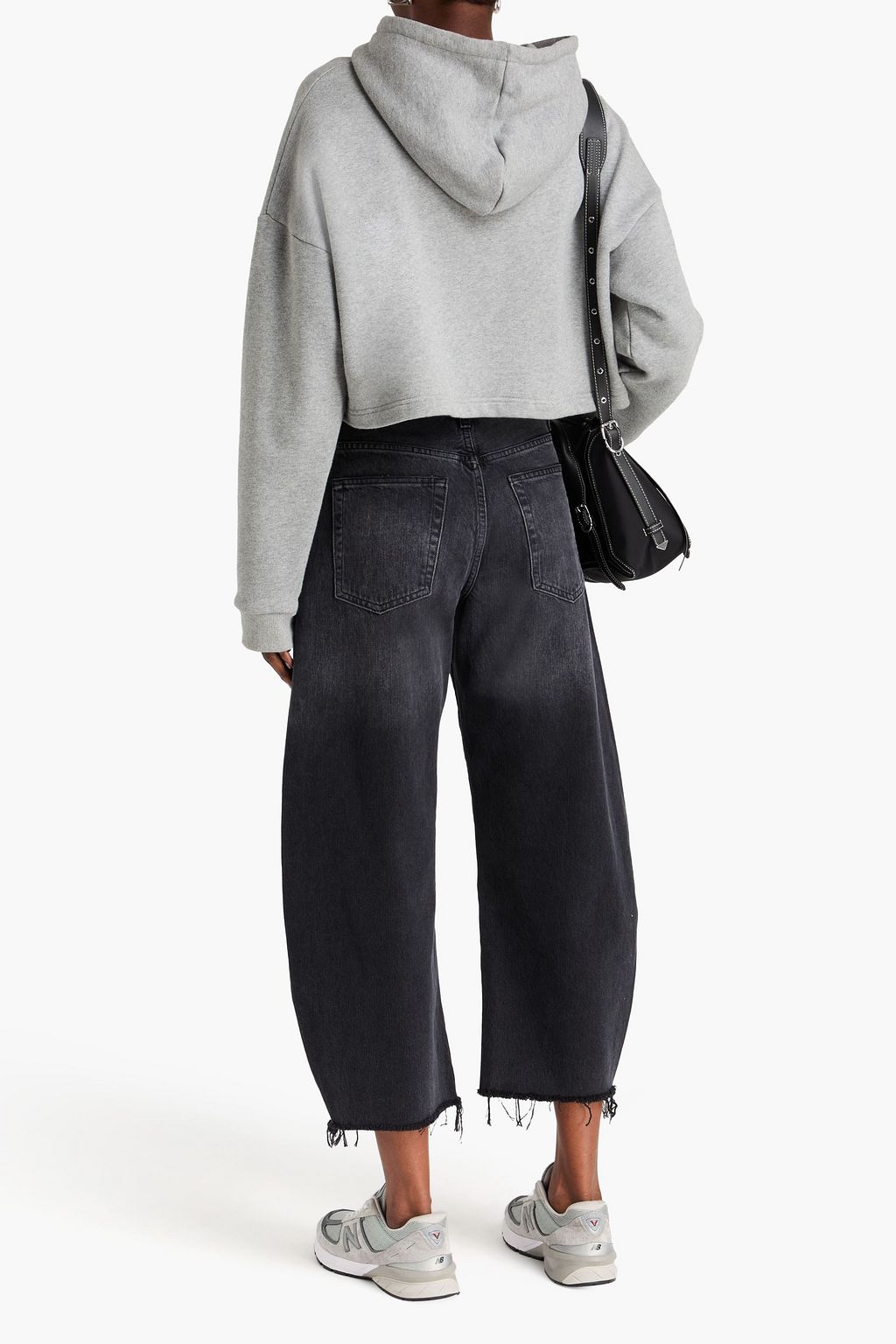 FRAME The Bubble high-rise barrel-leg jeans