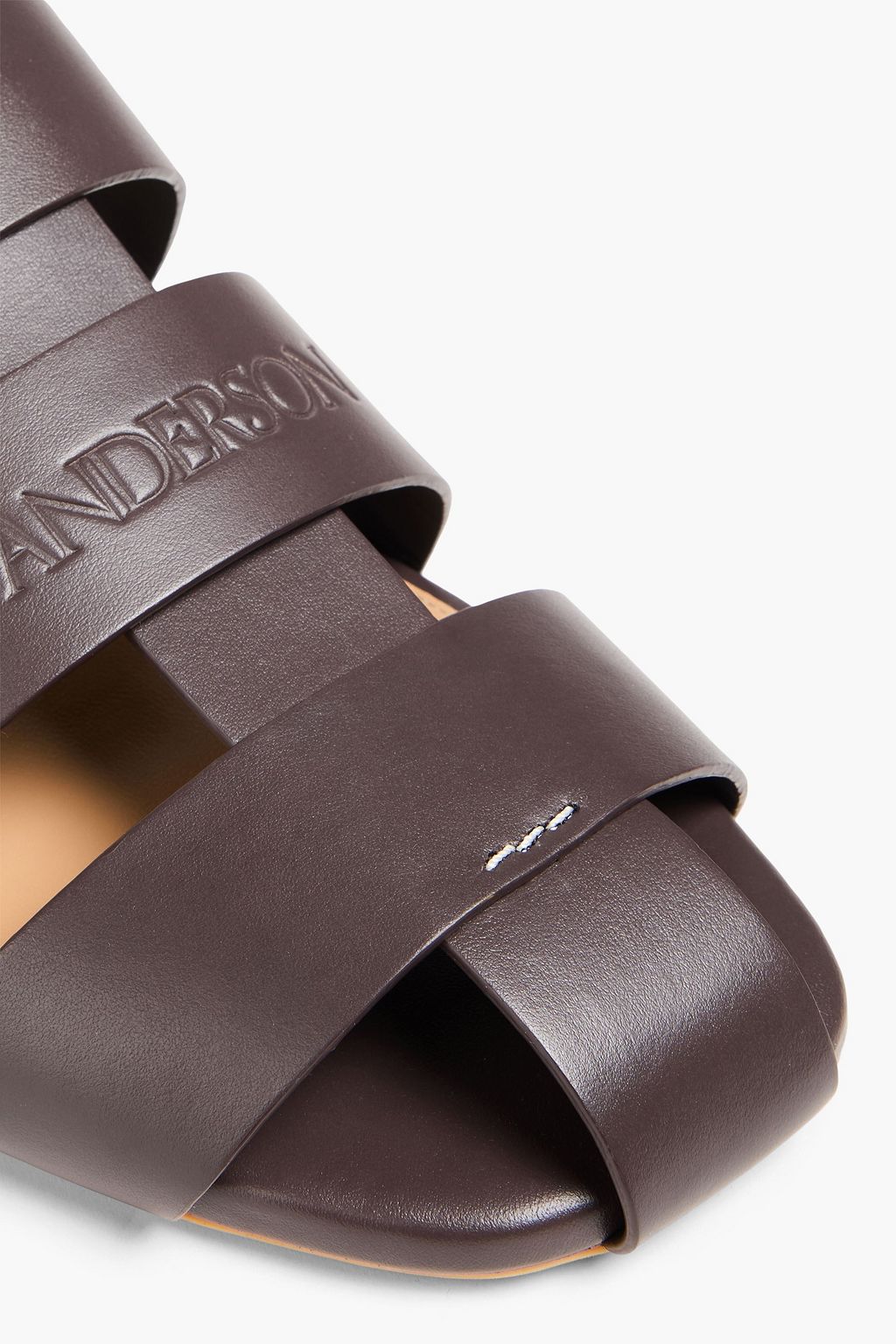 JW ANDERSON صندل من الجلد مزود بحزام خلفي