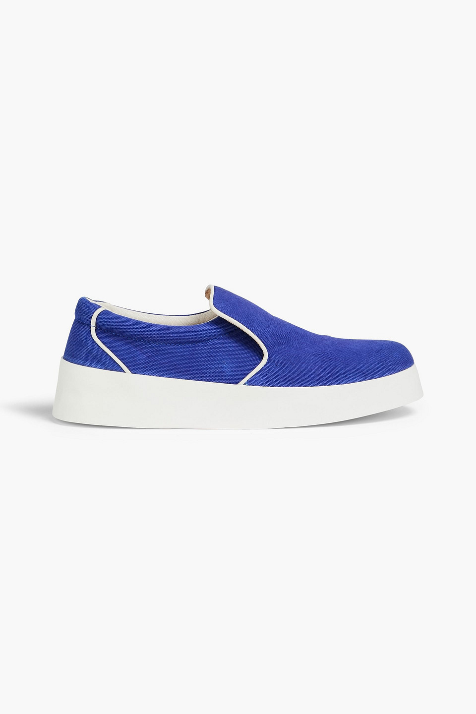 JW Anderson - Canvas slip-on sneakers - Blue - EU 45