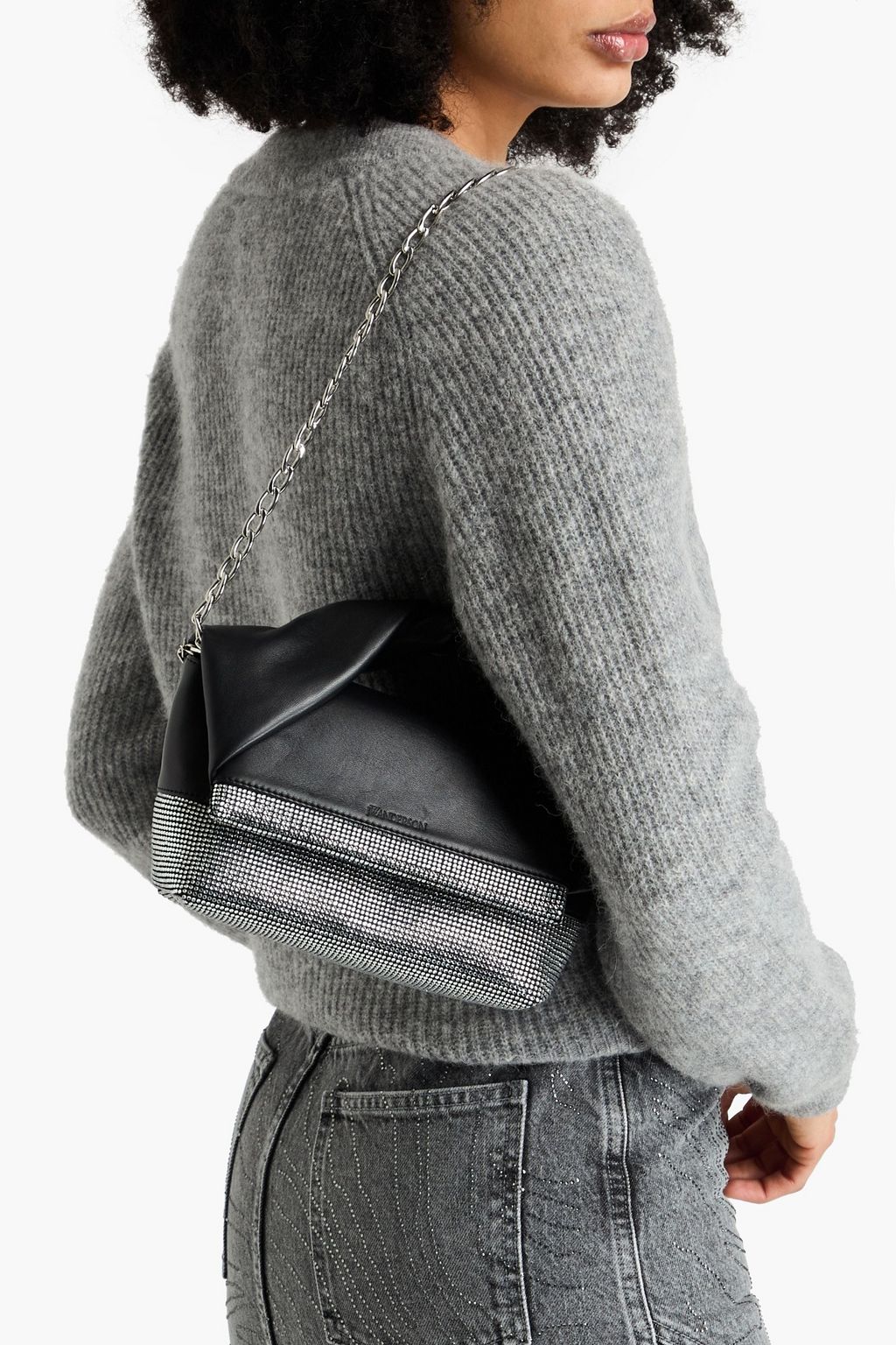 JW ANDERSON حقيبة توت "تويستر" من الجلد