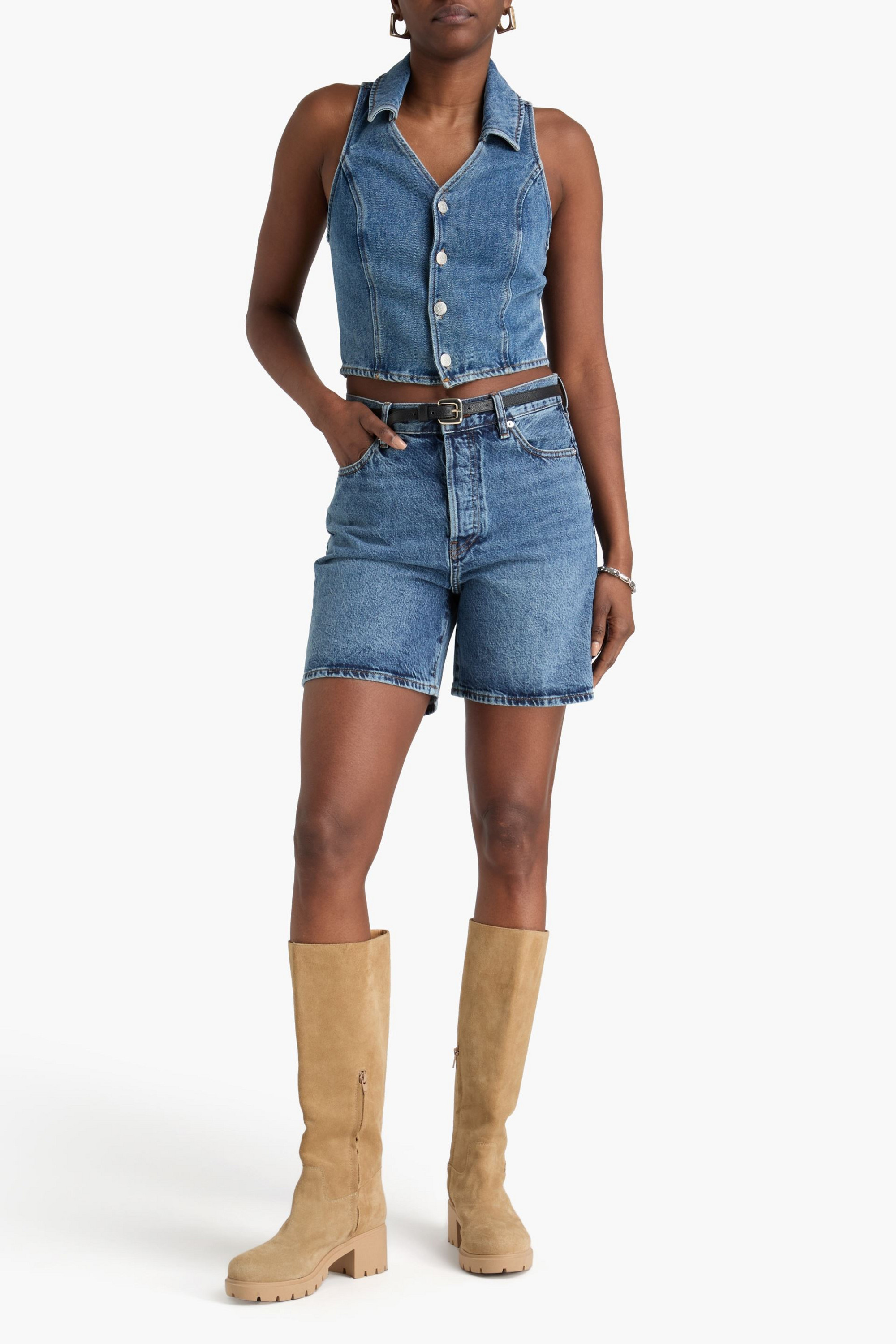 FRAME The Timeless denim shorts