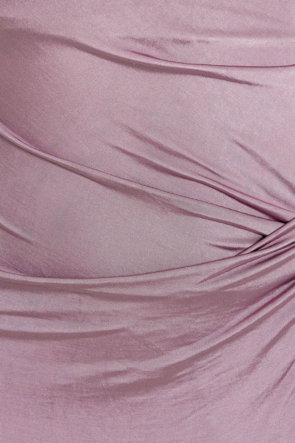 BEC & BRIDGE Petra strapless draped satin-jersey maxi dress