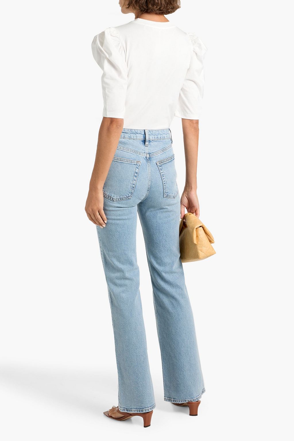 FRAME The Arrow high-rise bootcut jeans