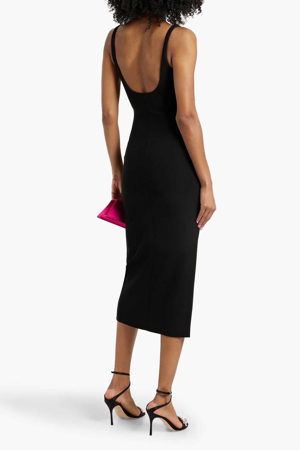 BEC & BRIDGE Be Mine draped stretch-crepe midi dress