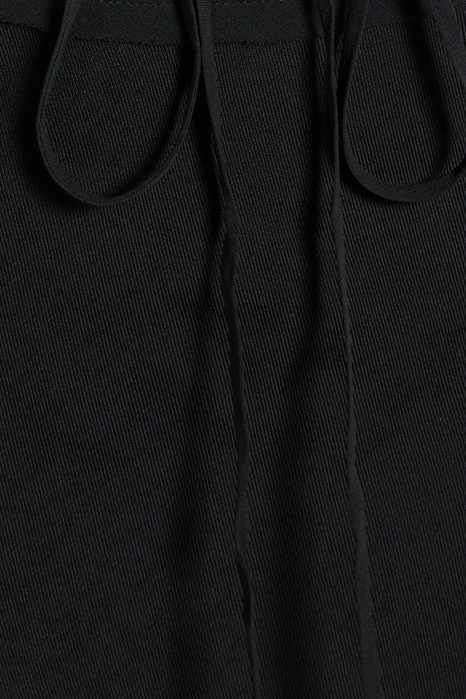 Bec & Bridge Naomi Chiffon-paneled Twill Halterneck Maxi Dress In Black