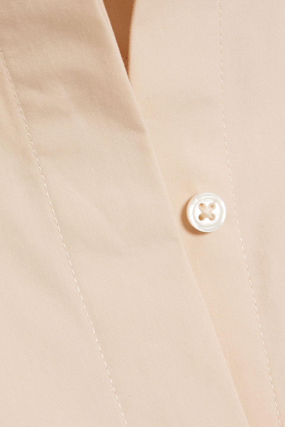 Loulou Studio Eknath Cotton-poplin Mini Shirt Dress In Blush