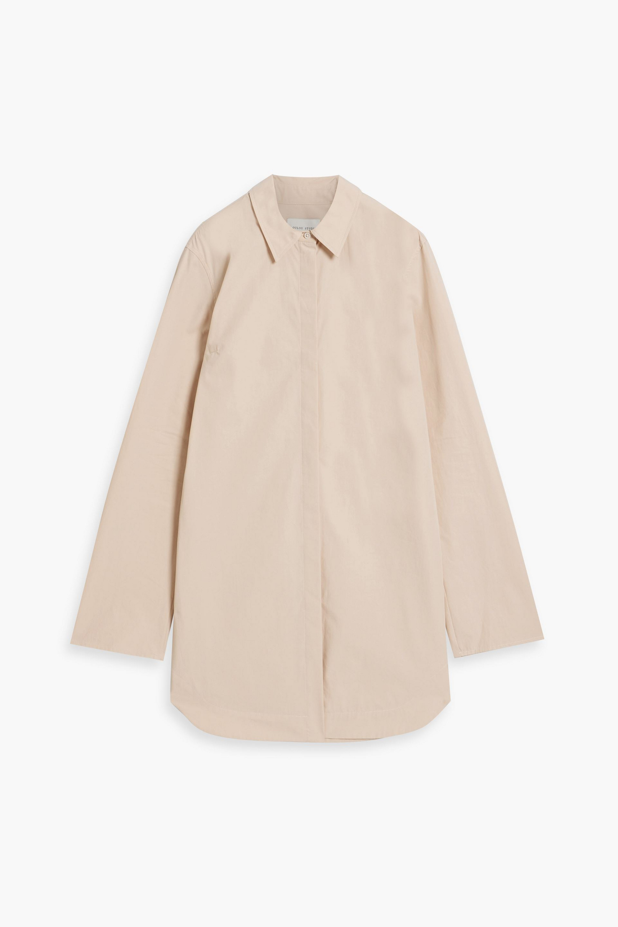 Loulou Studio Ekna cotton-poplin mini shirt dress