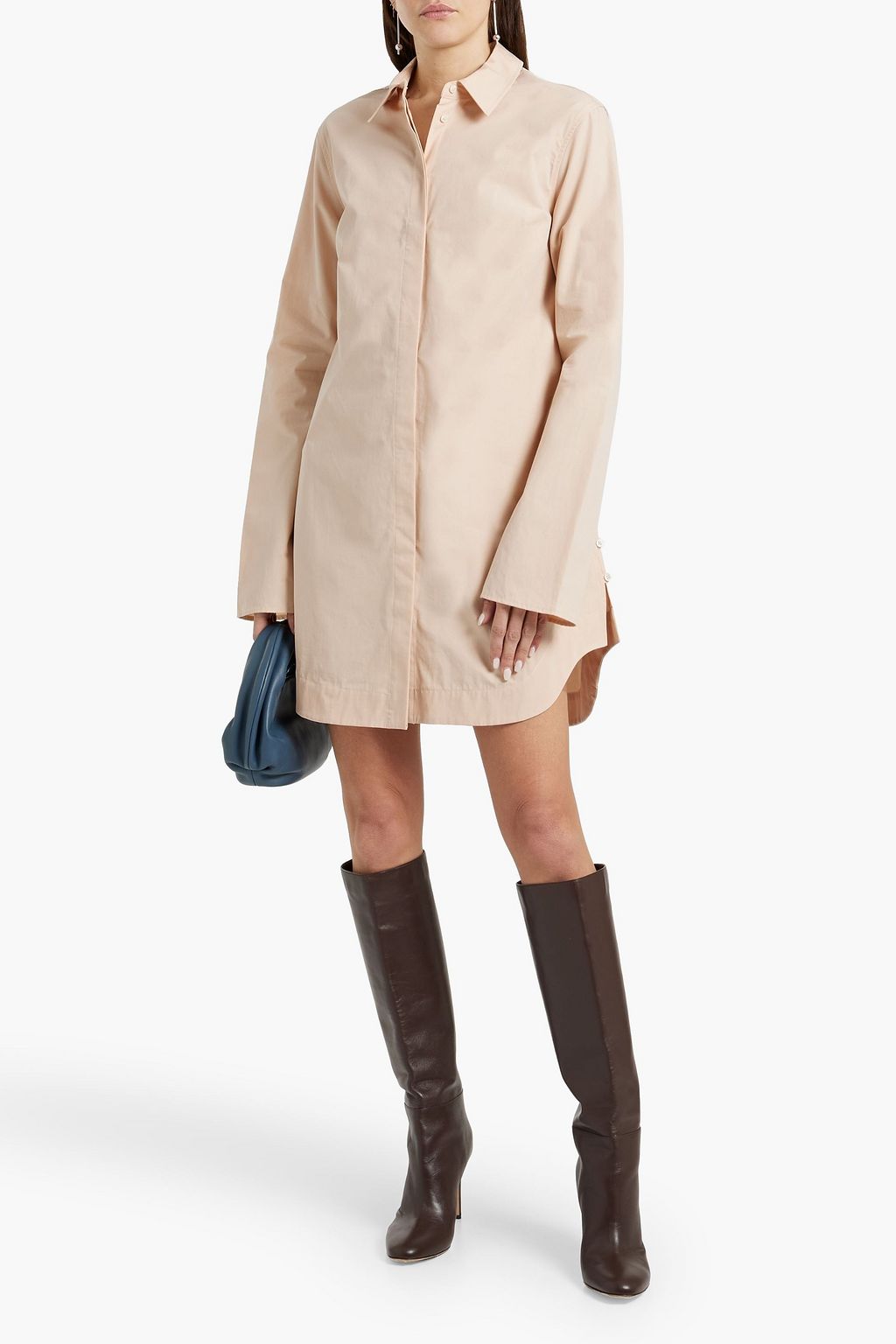 LOULOU STUDIO Eknath cotton-poplin mini shirt dress