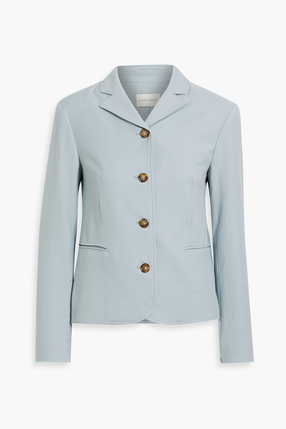 Loulou Studio Marnie Wool-twill Blazer In Sky Blue