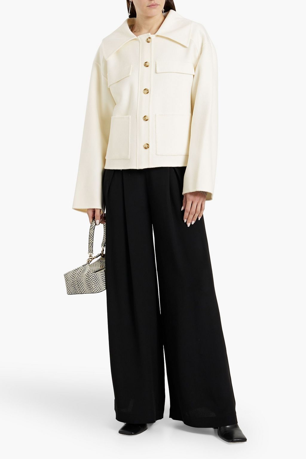 LOULOU STUDIO Cilla brushed wool and cashmere-blend felt jacket