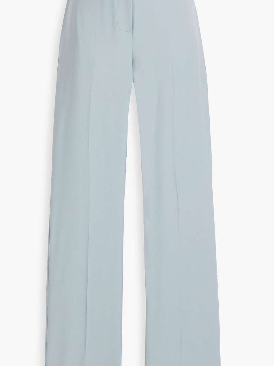 maia wool-twill straight-leg pants