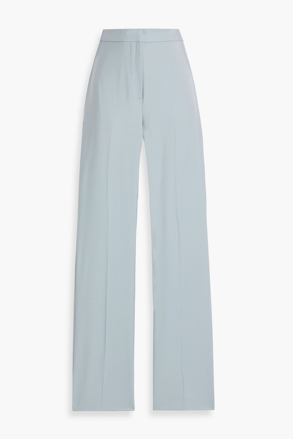 Loulou Studio Maia Wool-twill Straight-leg Pants In Sky Blue