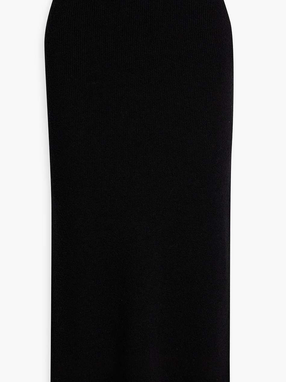 aalis bouclé-knit midi skirt