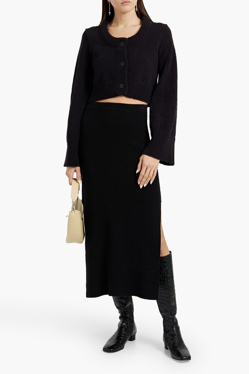 LOULOU STUDIO Aalis ribbed-knit midi skirt