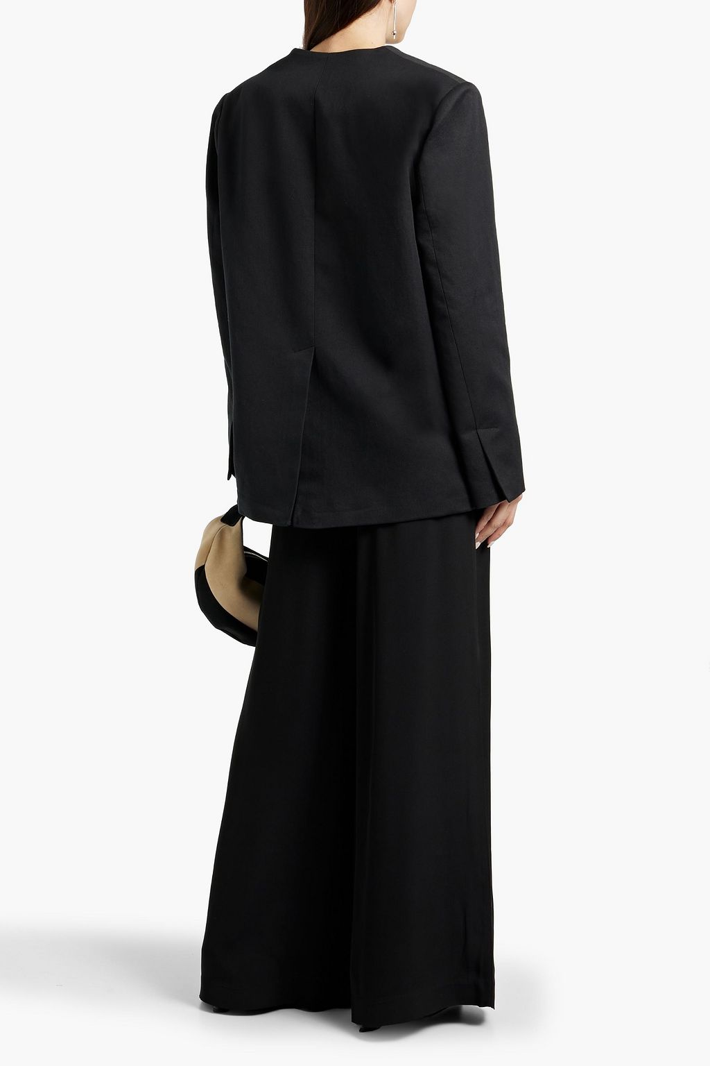 LOULOU STUDIO Icha double-breasted cotton and linen-blend twill blazer