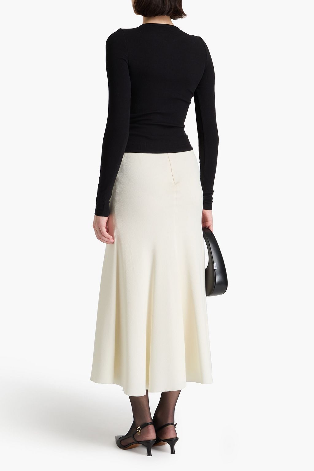 REMAIN BIRGER CHRISTENSEN 리브 스트레치 코튼 탑