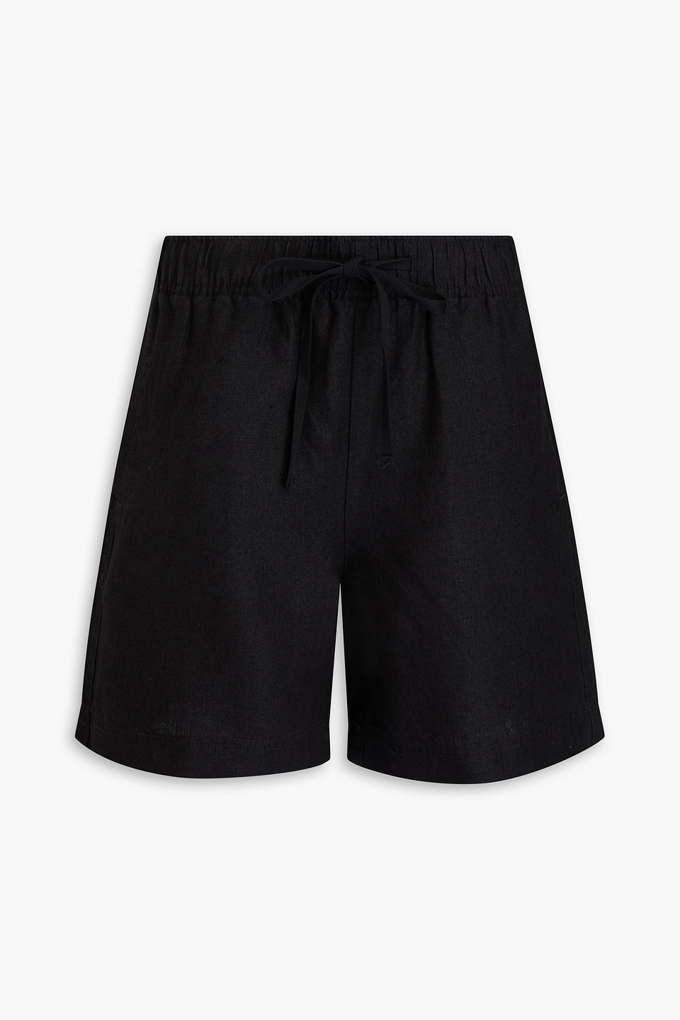 Shop Vince Hemp Shorts In Black