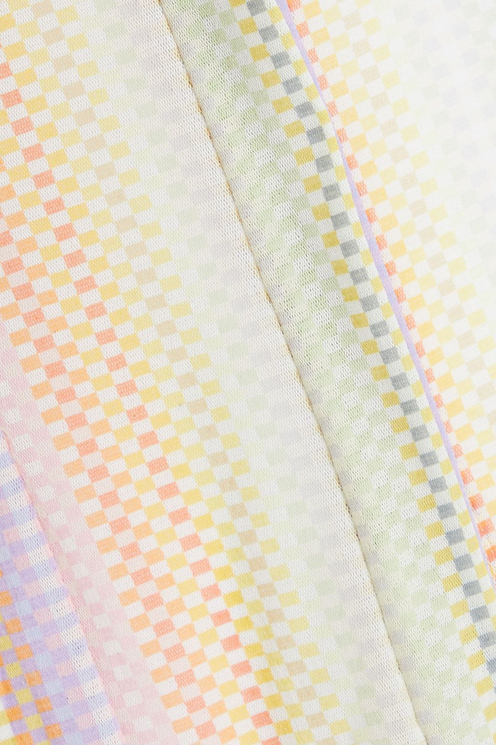 MISSONI تي شيرت من نسيج شبكي مطاط بطبعة مربعات