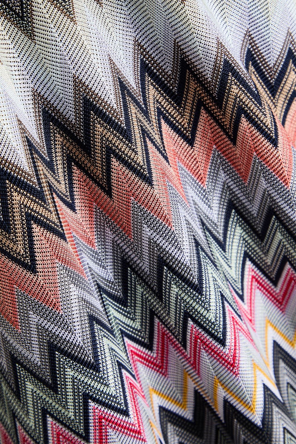 MISSONI فستان قصير من مزيج من القطن بحبكة كروشيه