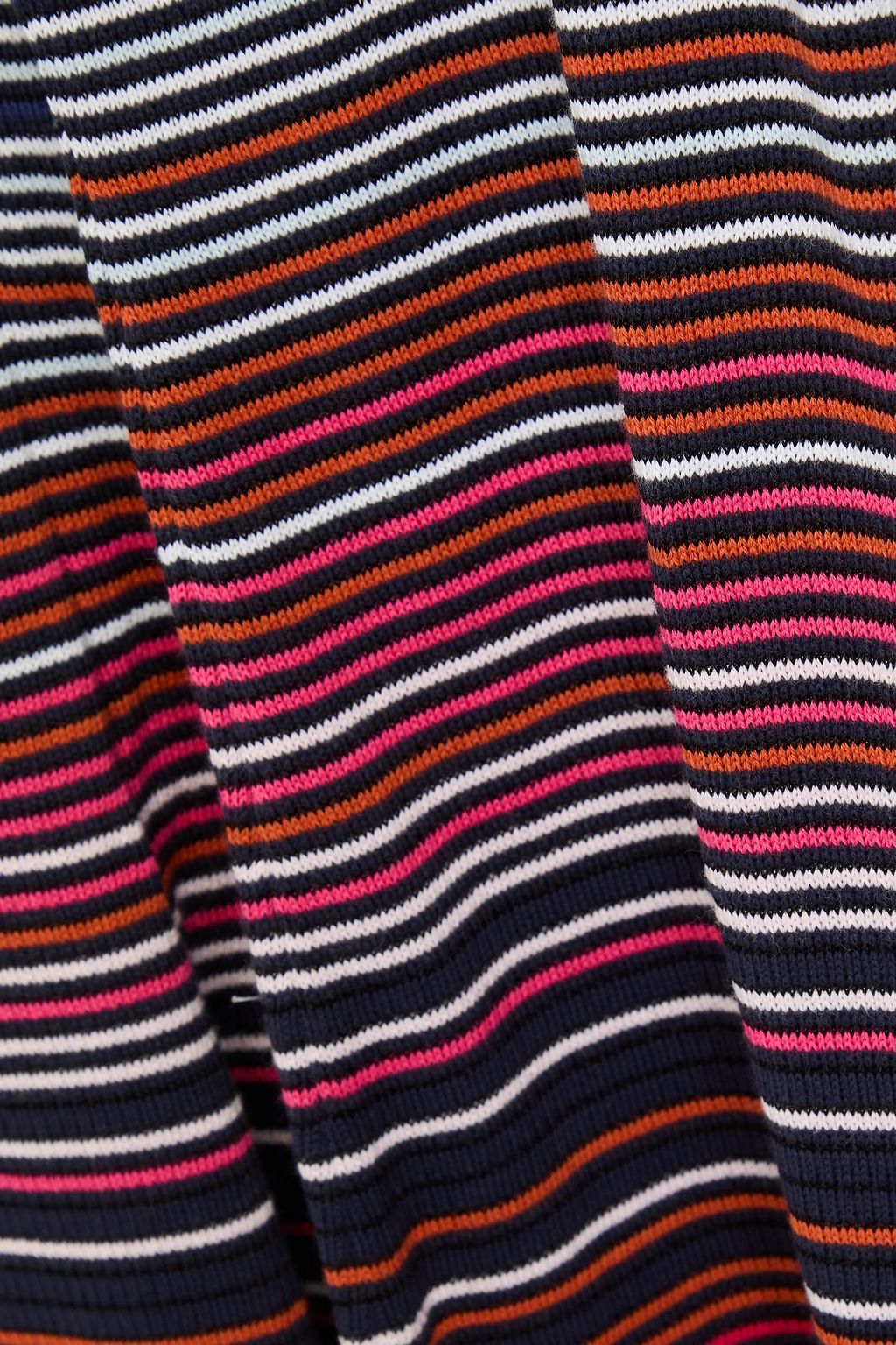 MISSONI بنطلون مخطط بقصة واسعة من الأسفل من مزيج من القطن