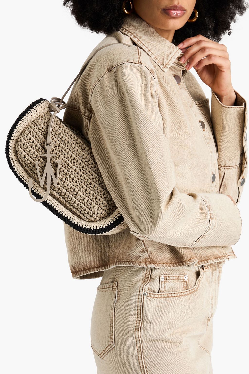 JW ANDERSON Bumper 15 crochet shoulder bag