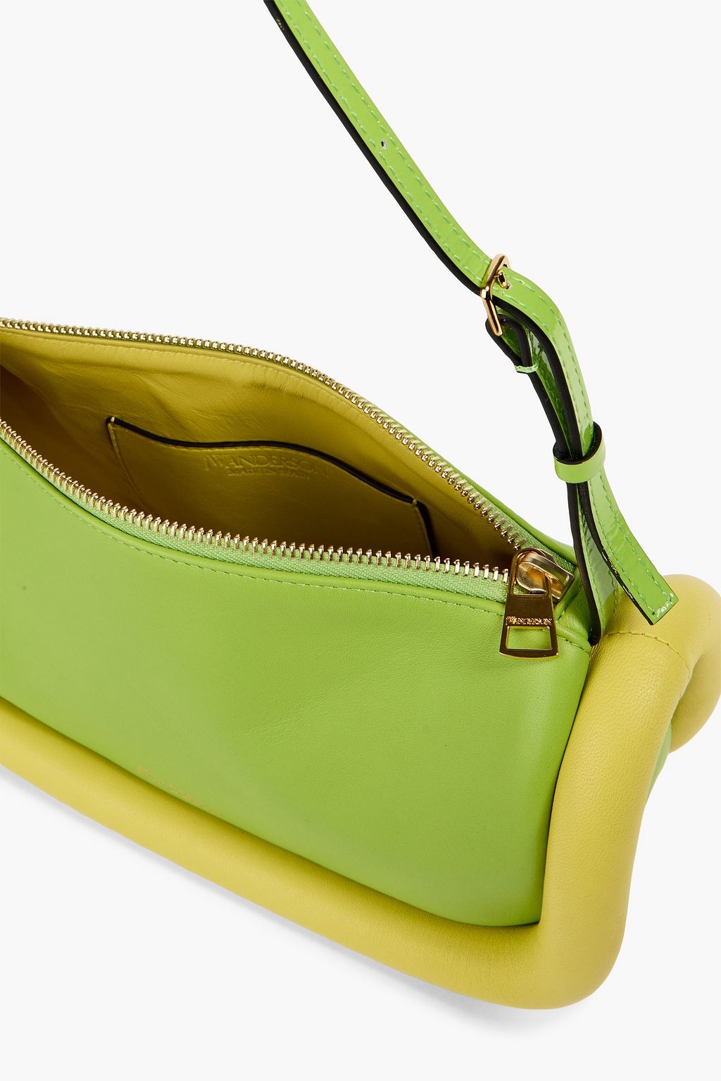 JW ANDERSON Bumper 15 zweifarbige Schultertasche aus Leder
