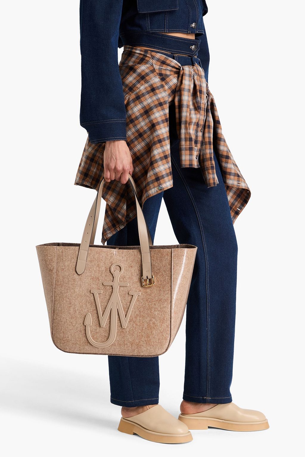 JW ANDERSON Belt coated felt tote