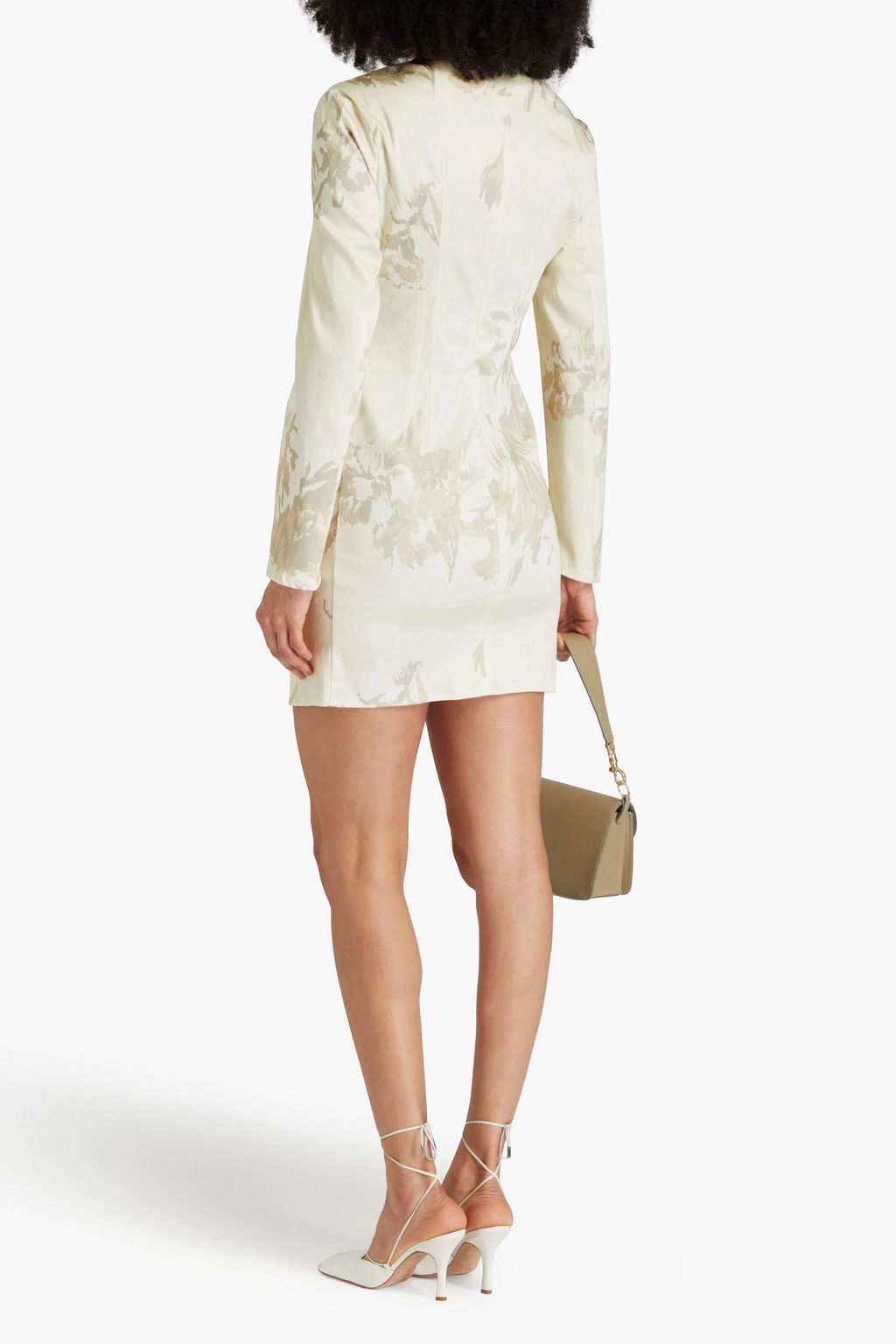 REMAIN BIRGER CHRISTENSEN Floral-print Lyocell-blend twill mini dress