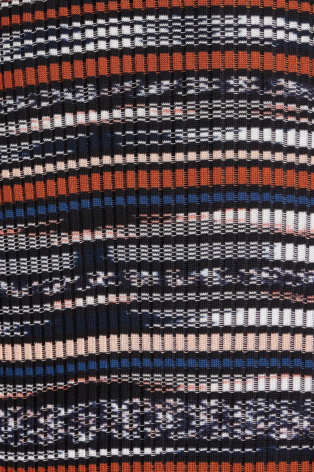 MISSONI فستان طويل بحبكة كروشيه بتصمم مضلّع بألوان متداخلة