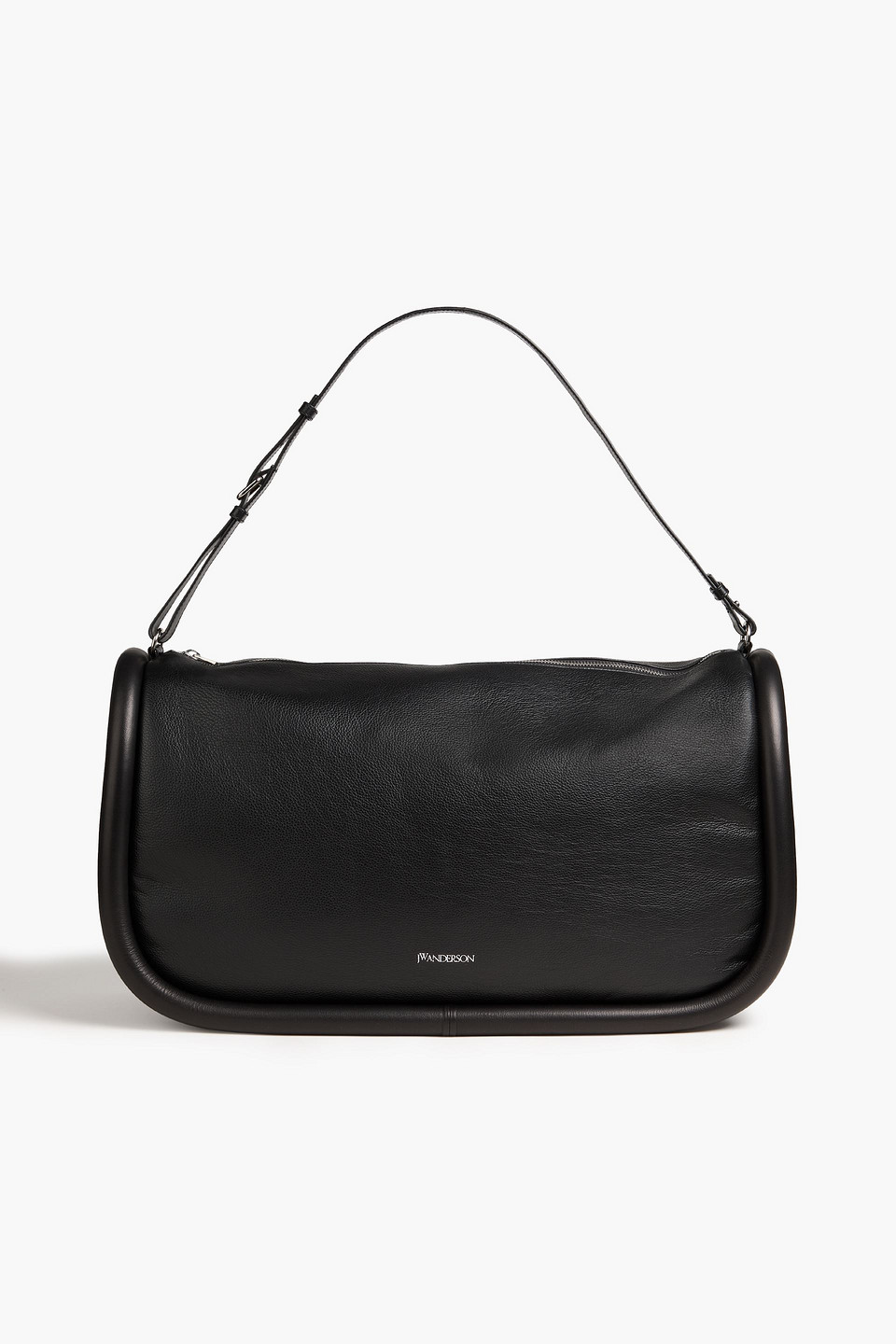 JW Anderson - Bumper pebbled-leather weekend bag - Black - OneSize