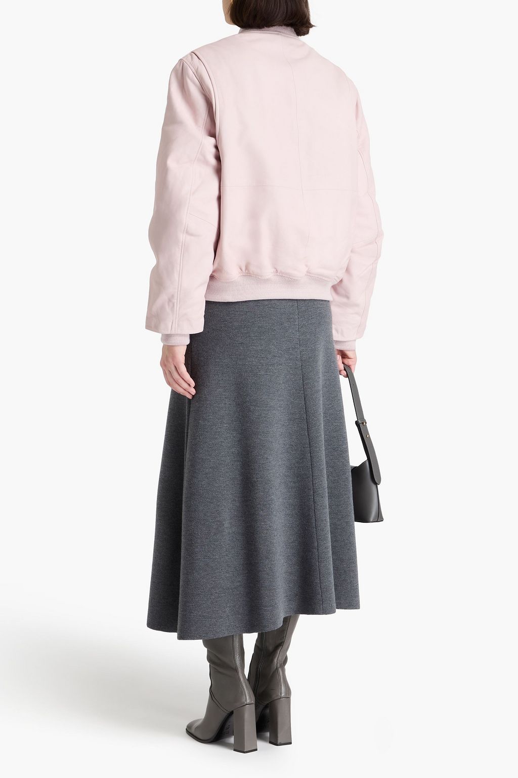 REMAIN BIRGER CHRISTENSEN Leather bomber jacket