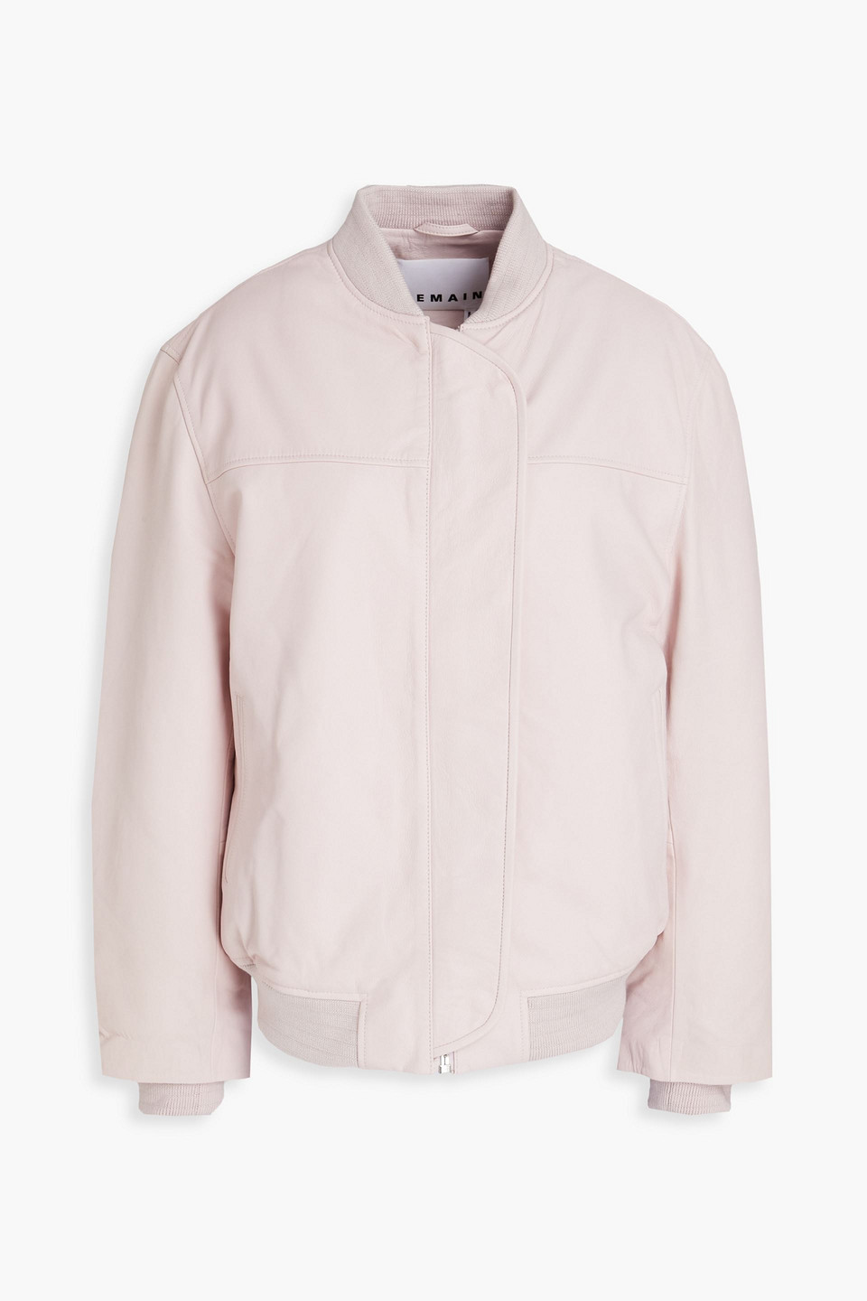 REMAIN Birger Christensen - Leather bomber jacket - Pink - DE 40