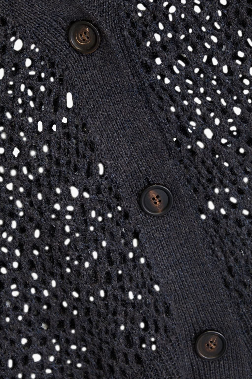 BRUNELLO CUCINELLI Cardigan aus Lochstrick aus einer Leinen-Seidenmischung
